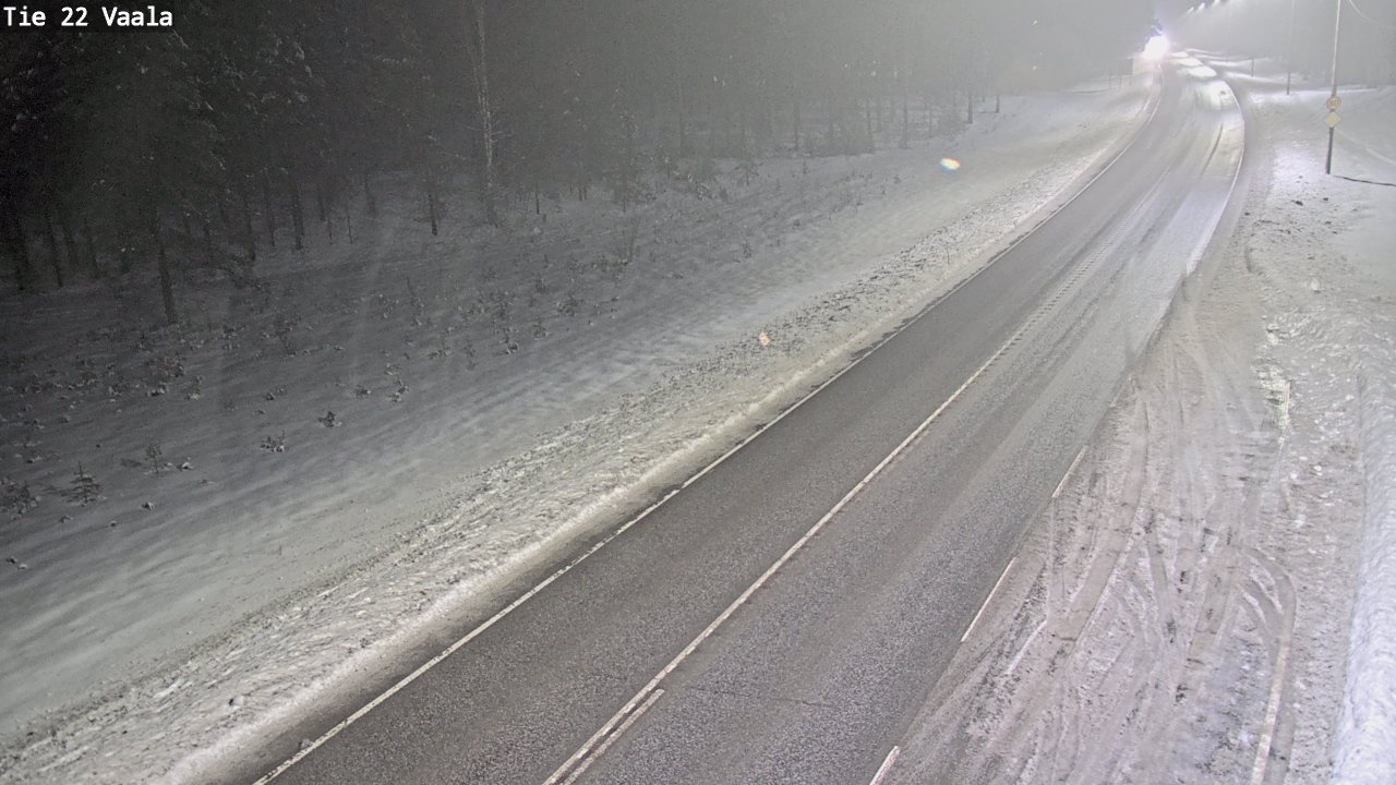 Weather Camera Image Väg 22 Vaala, Vaala, Pohjois-Pohjanmaa