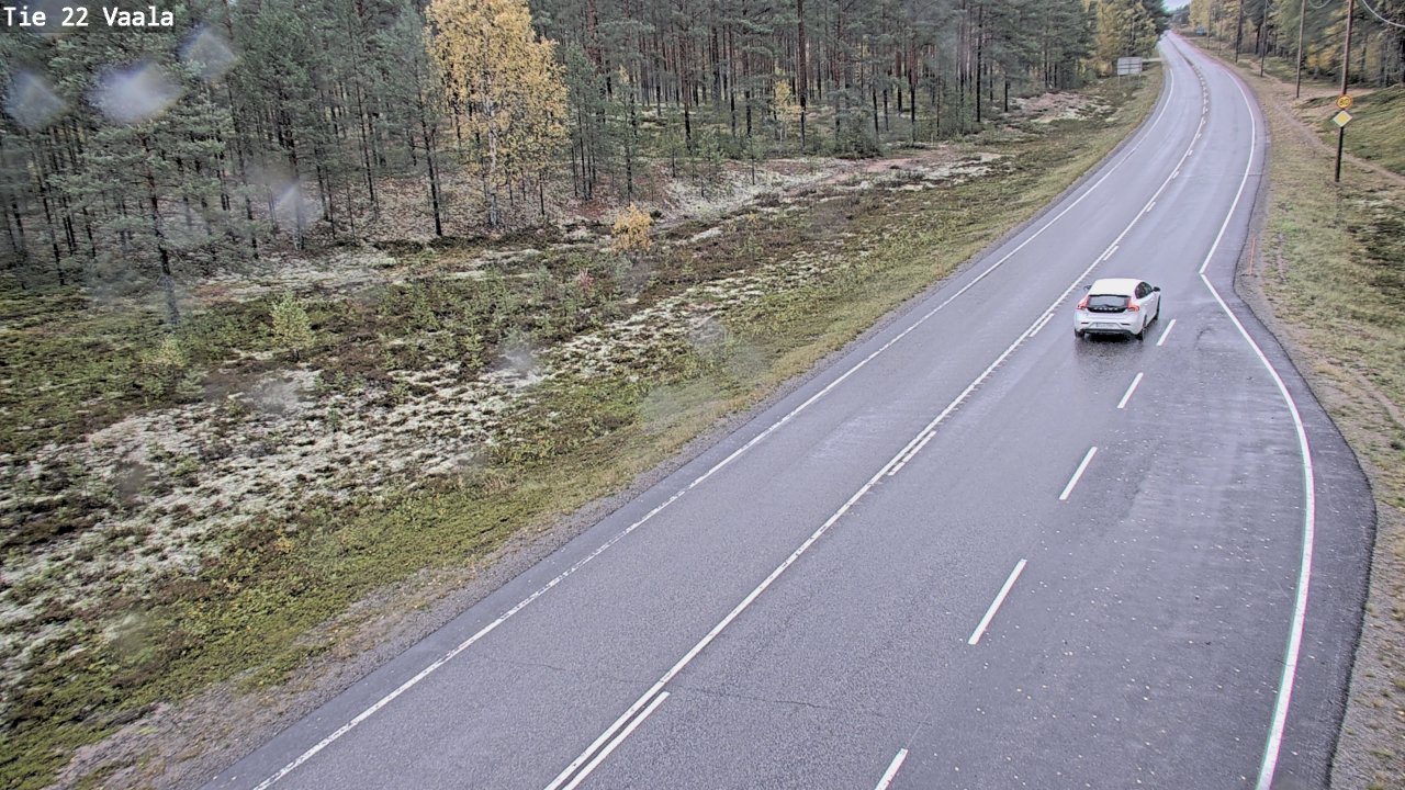 Weather Camera Image Road 22 Vaala, Vaala, Pohjois-Pohjanmaa