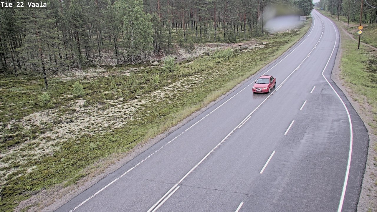 Weather Camera Image Road 22 Vaala, Vaala, Pohjois-Pohjanmaa