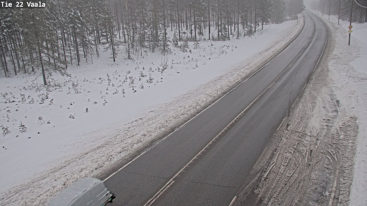 Weather Camera Image Road 22 Vaala, Vaala, Pohjois-Pohjanmaa