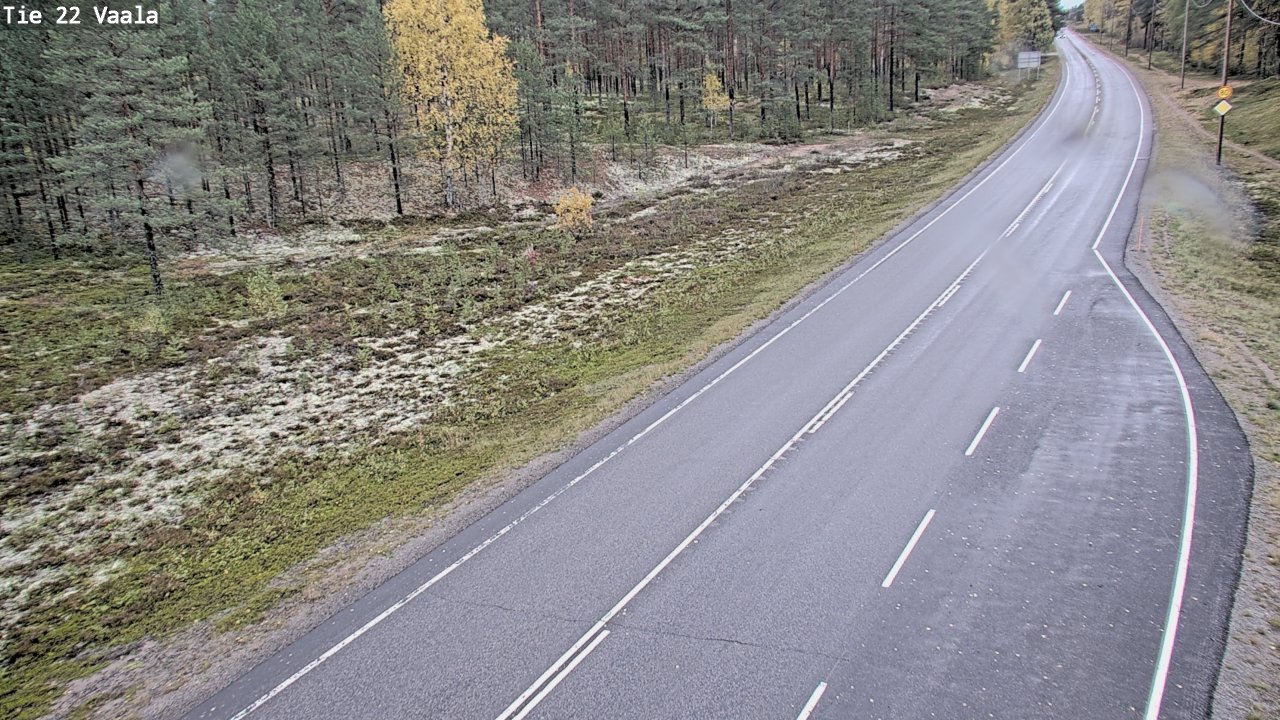 Weather Camera Image Road 22 Vaala, Vaala, Pohjois-Pohjanmaa
