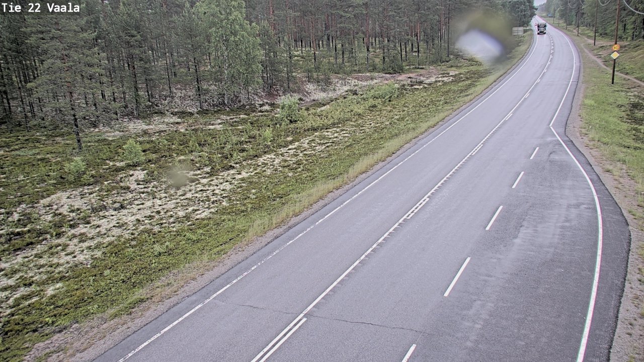 Weather Camera Image Road 22 Vaala, Vaala, Pohjois-Pohjanmaa