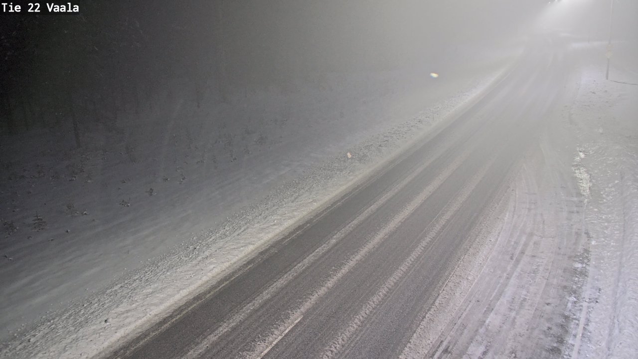 Weather Camera Image Road 22 Vaala, Vaala, Pohjois-Pohjanmaa