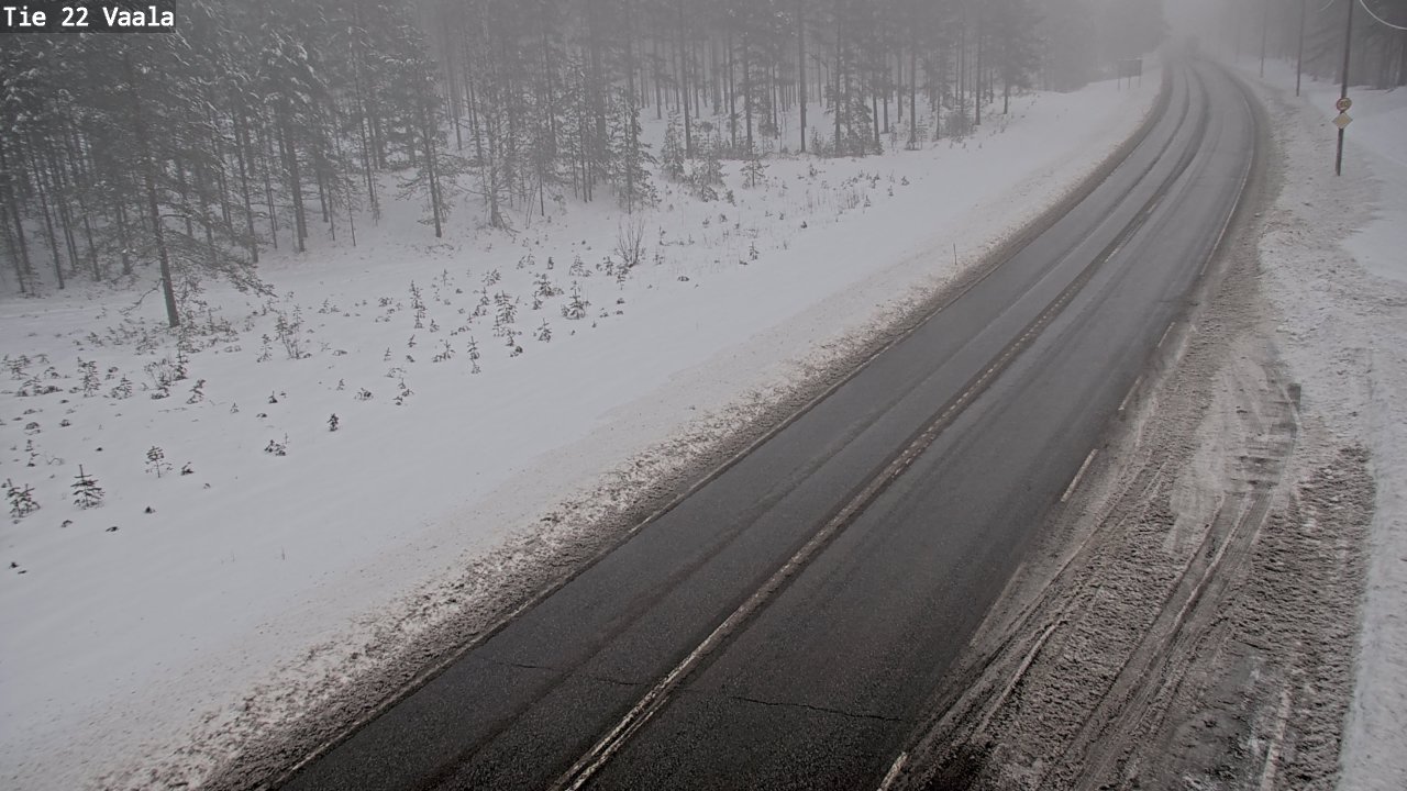 Weather Camera Image Road 22 Vaala, Vaala, Pohjois-Pohjanmaa