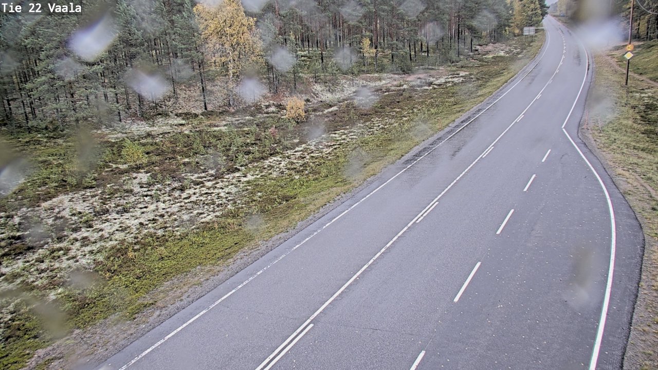 Weather Camera Image Road 22 Vaala, Vaala, Pohjois-Pohjanmaa