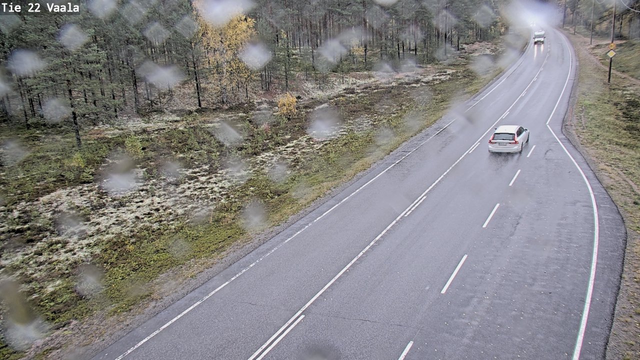 Weather Camera Image Road 22 Vaala, Vaala, Pohjois-Pohjanmaa