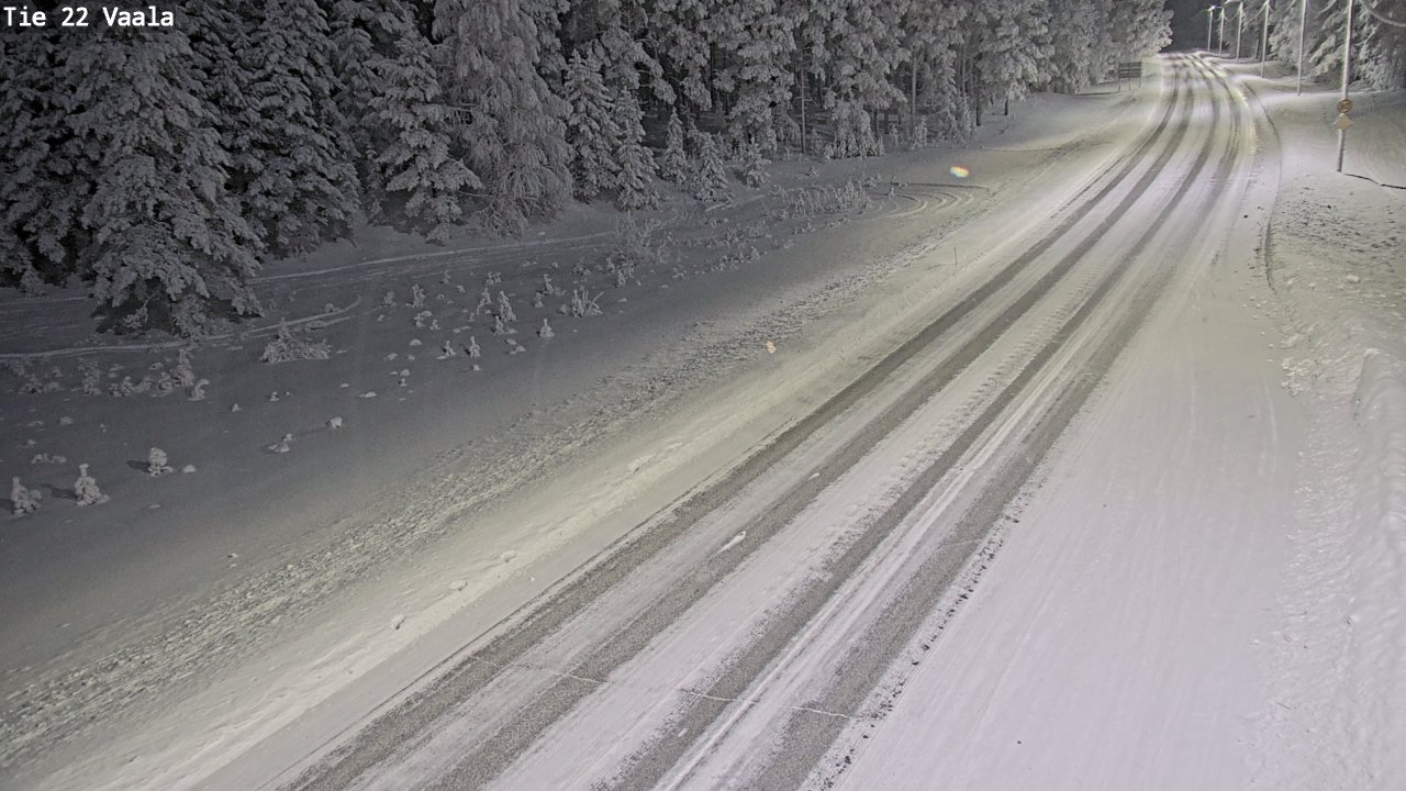 Weather Camera Image Väg 22 Vaala, Vaala, Pohjois-Pohjanmaa