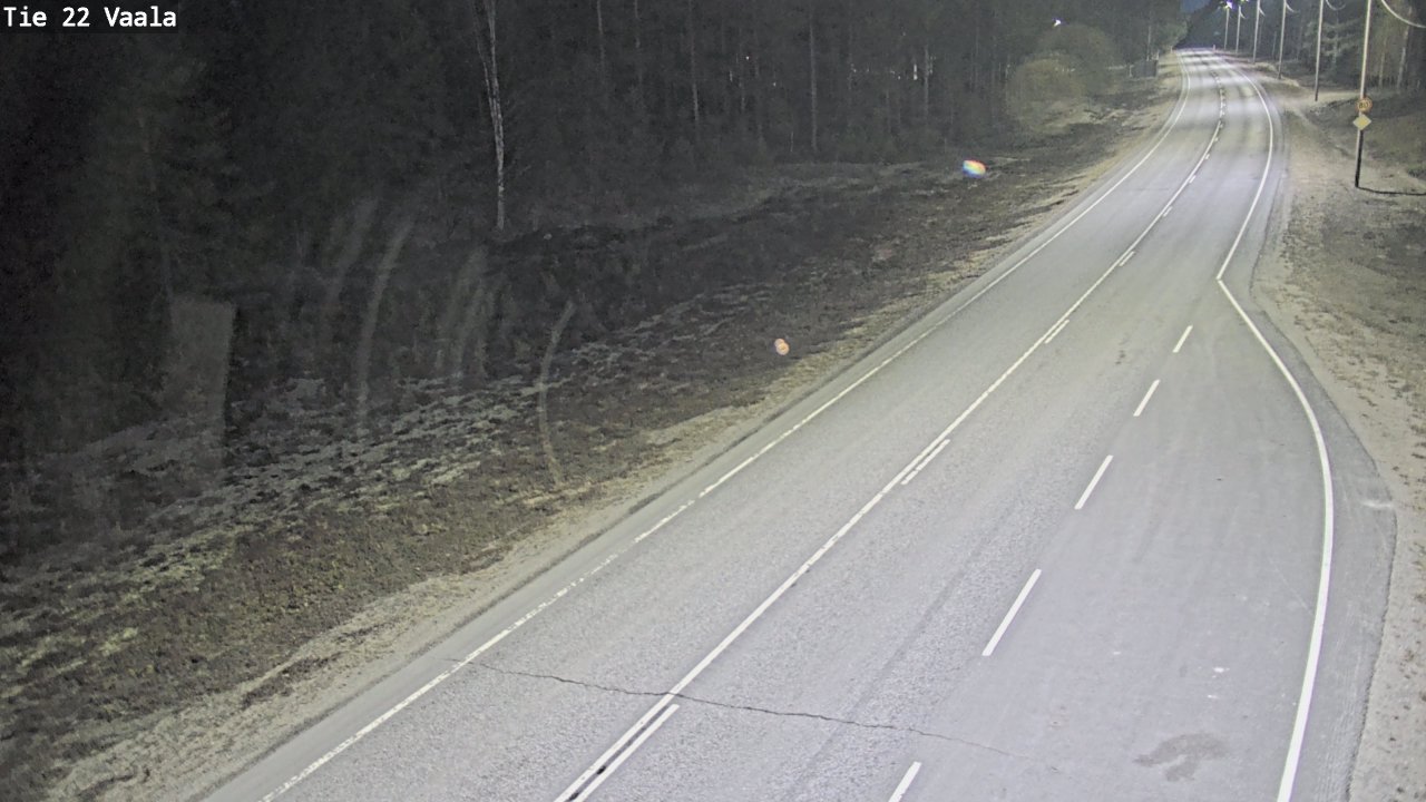 Weather Camera Image Väg 22 Vaala, Vaala, Pohjois-Pohjanmaa