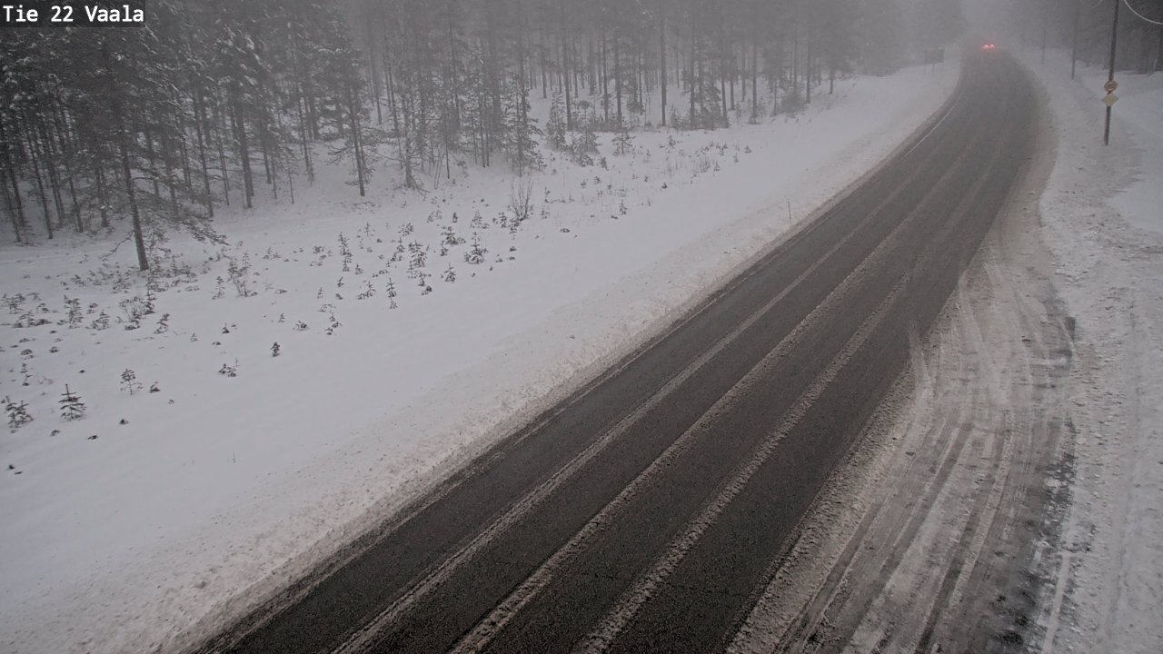 Weather Camera Image Road 22 Vaala, Vaala, Pohjois-Pohjanmaa