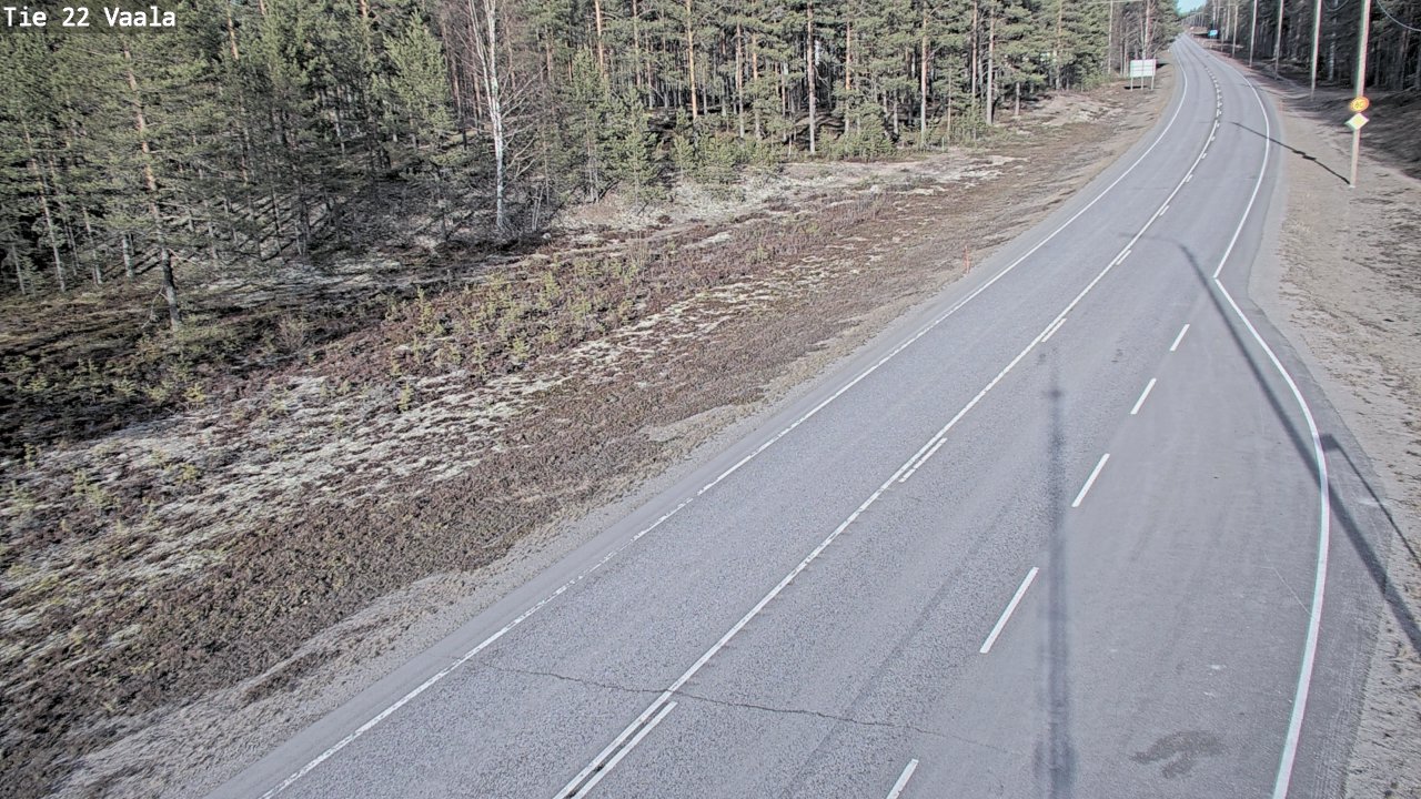Kelikamerat Kuva Tie 22 Vaala, Vaala, Pohjois-Pohjanmaa