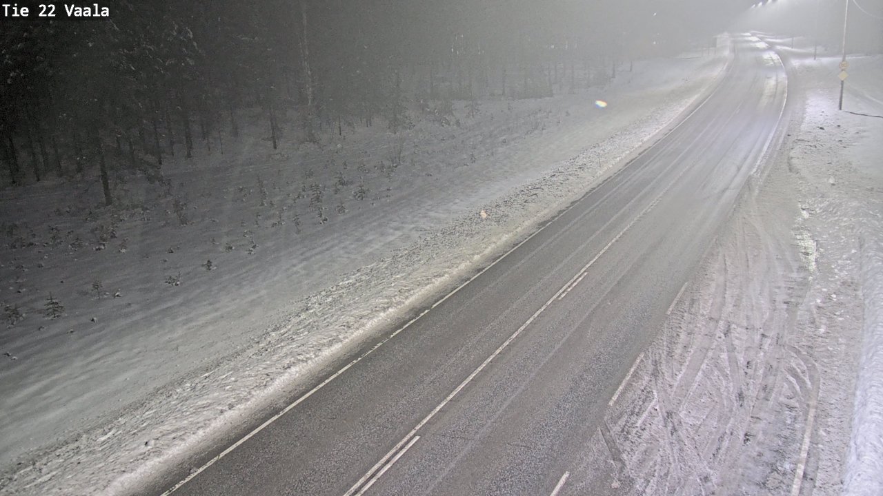 Weather Camera Image Väg 22 Vaala, Vaala, Pohjois-Pohjanmaa