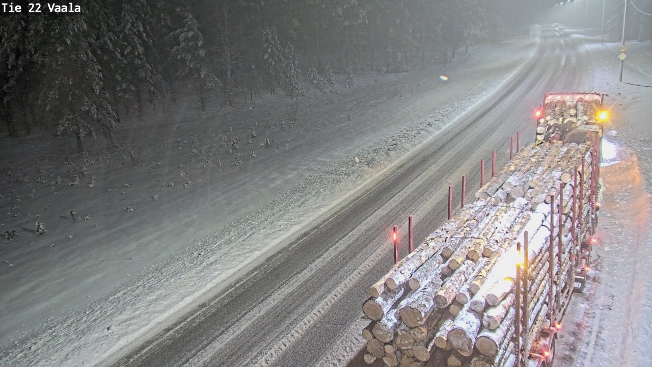 Weather Camera Image Road 22 Vaala, Vaala, Pohjois-Pohjanmaa