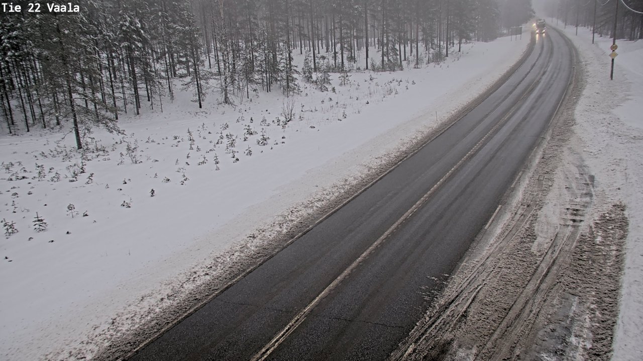 Weather Camera Image Road 22 Vaala, Vaala, Pohjois-Pohjanmaa