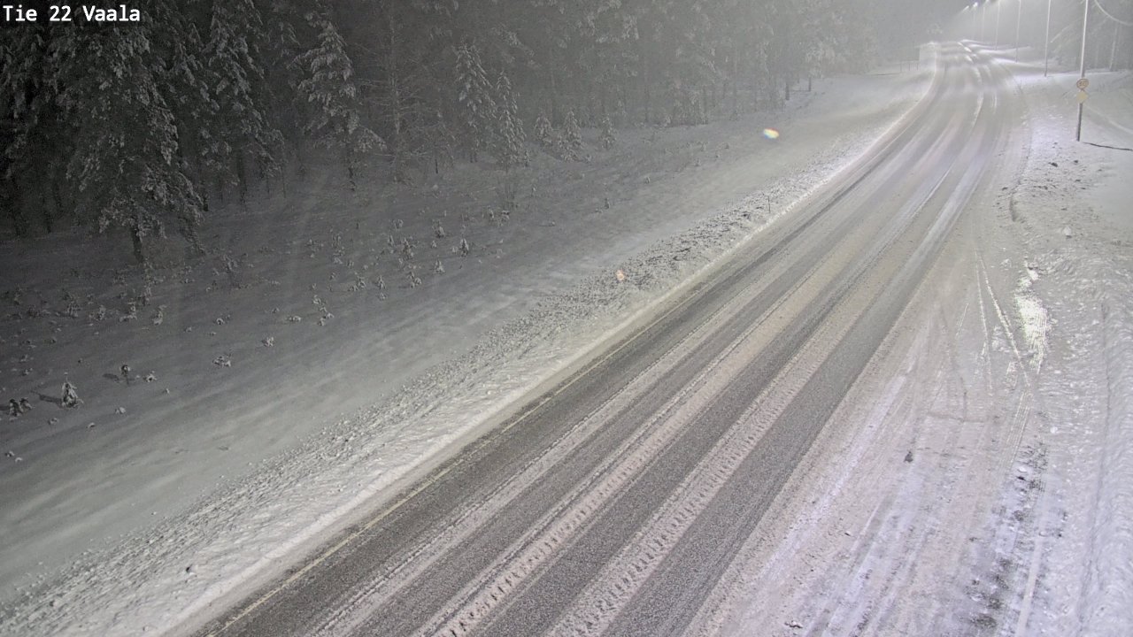 Weather Camera Image Road 22 Vaala, Vaala, Pohjois-Pohjanmaa