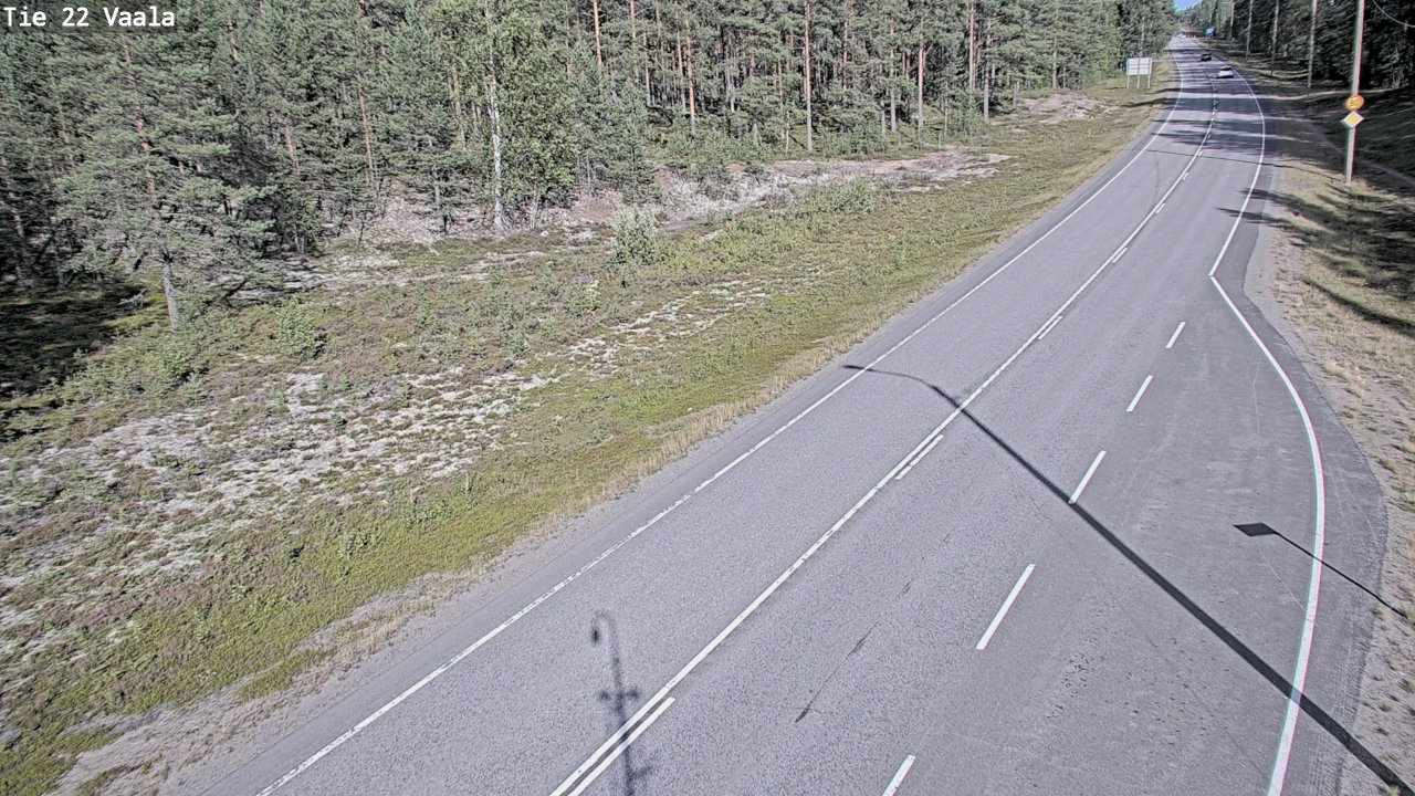 Weather Camera Image Road 22 Vaala, Vaala, Pohjois-Pohjanmaa