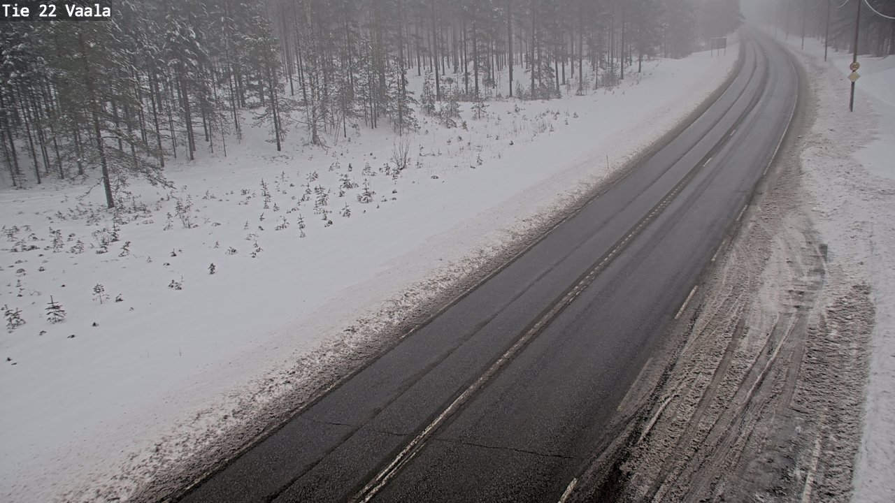 Weather Camera Image Road 22 Vaala, Vaala, Pohjois-Pohjanmaa
