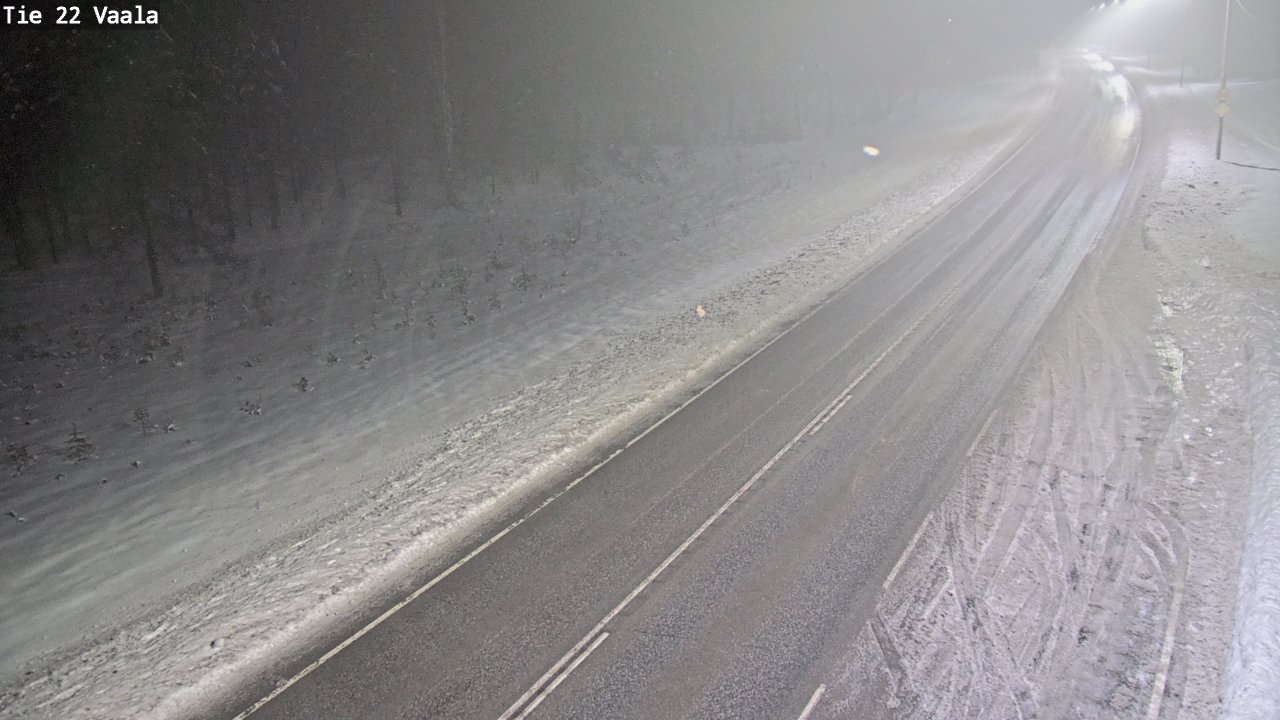Weather Camera Image Väg 22 Vaala, Vaala, Pohjois-Pohjanmaa