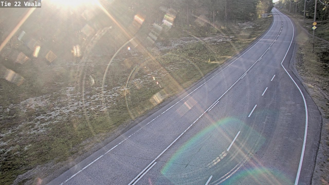 Weather Camera Image Road 22 Vaala, Vaala, Pohjois-Pohjanmaa