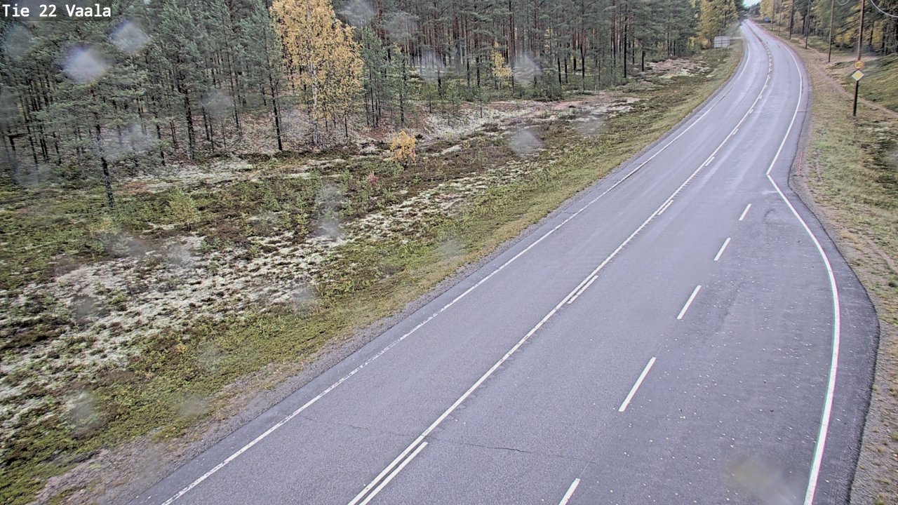 Weather Camera Image Road 22 Vaala, Vaala, Pohjois-Pohjanmaa