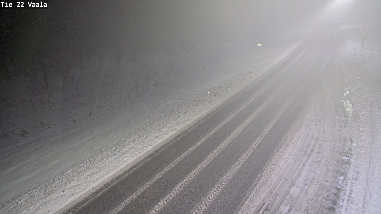 Weather Camera Image Road 22 Vaala, Vaala, Pohjois-Pohjanmaa