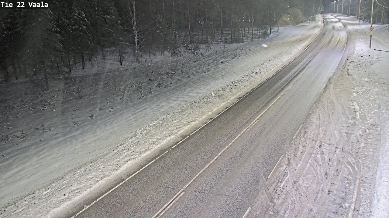 Weather Camera Image Väg 22 Vaala, Vaala, Pohjois-Pohjanmaa