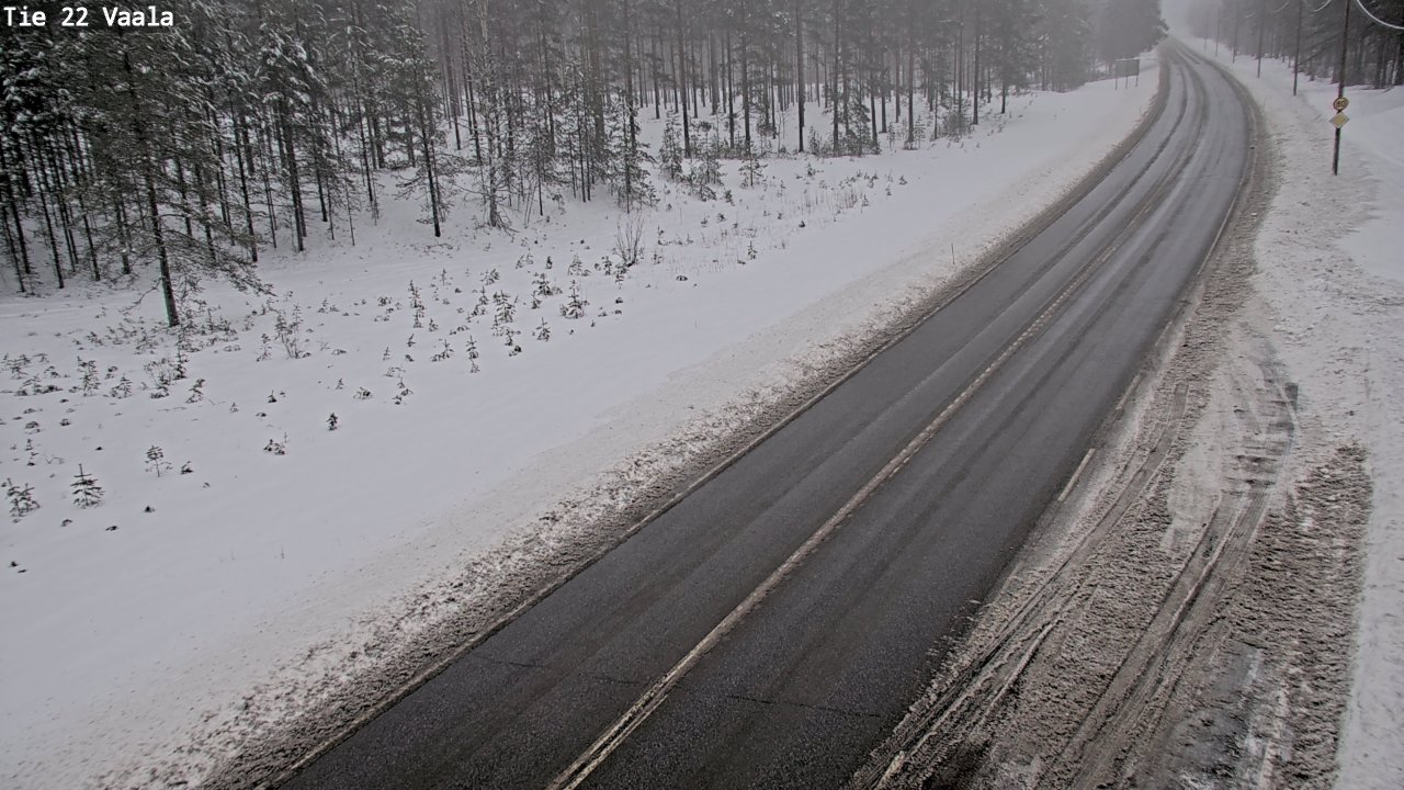 Weather Camera Image Road 22 Vaala, Vaala, Pohjois-Pohjanmaa