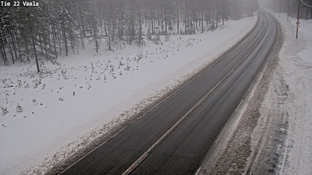 Weather Camera Image Road 22 Vaala, Vaala, Pohjois-Pohjanmaa