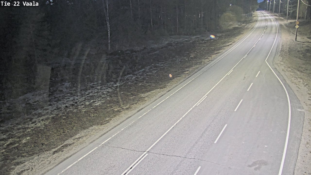 Weather Camera Image Road 22 Vaala, Vaala, Pohjois-Pohjanmaa