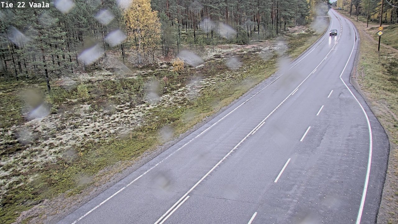 Weather Camera Image Road 22 Vaala, Vaala, Pohjois-Pohjanmaa