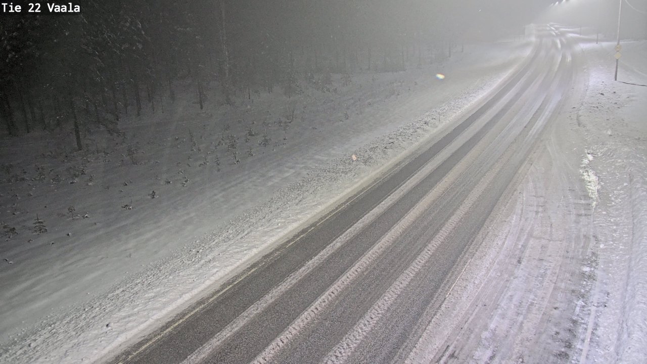 Weather Camera Image Road 22 Vaala, Vaala, Pohjois-Pohjanmaa