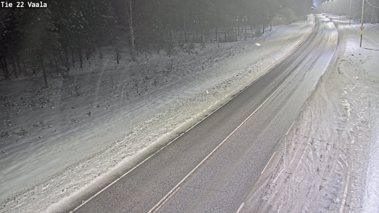 Weather Camera Image Väg 22 Vaala, Vaala, Pohjois-Pohjanmaa