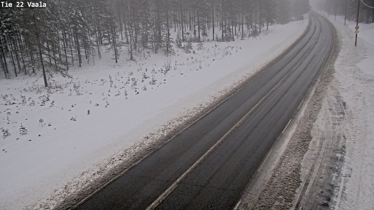Weather Camera Image Road 22 Vaala, Vaala, Pohjois-Pohjanmaa