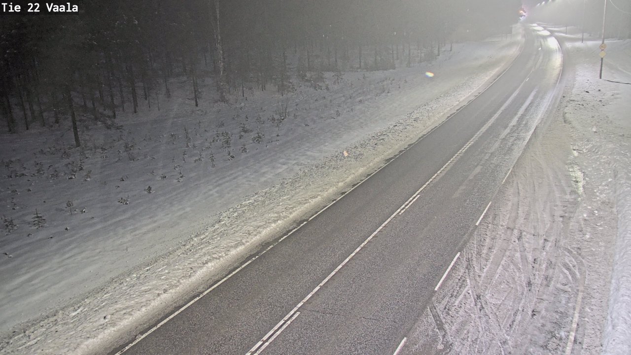 Weather Camera Image Väg 22 Vaala, Vaala, Pohjois-Pohjanmaa