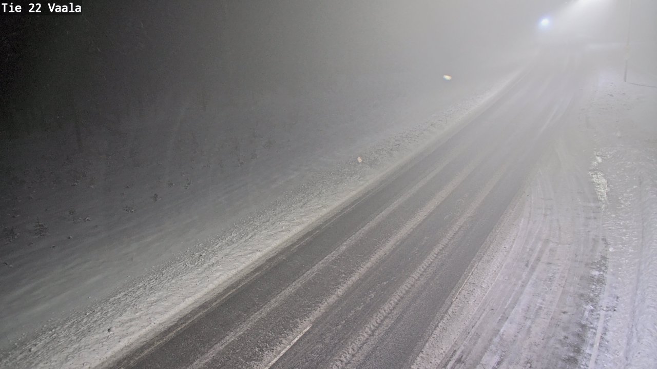 Weather Camera Image Road 22 Vaala, Vaala, Pohjois-Pohjanmaa