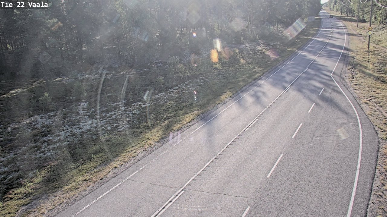 Weather Camera Image Väg 22 Vaala, Vaala, Pohjois-Pohjanmaa