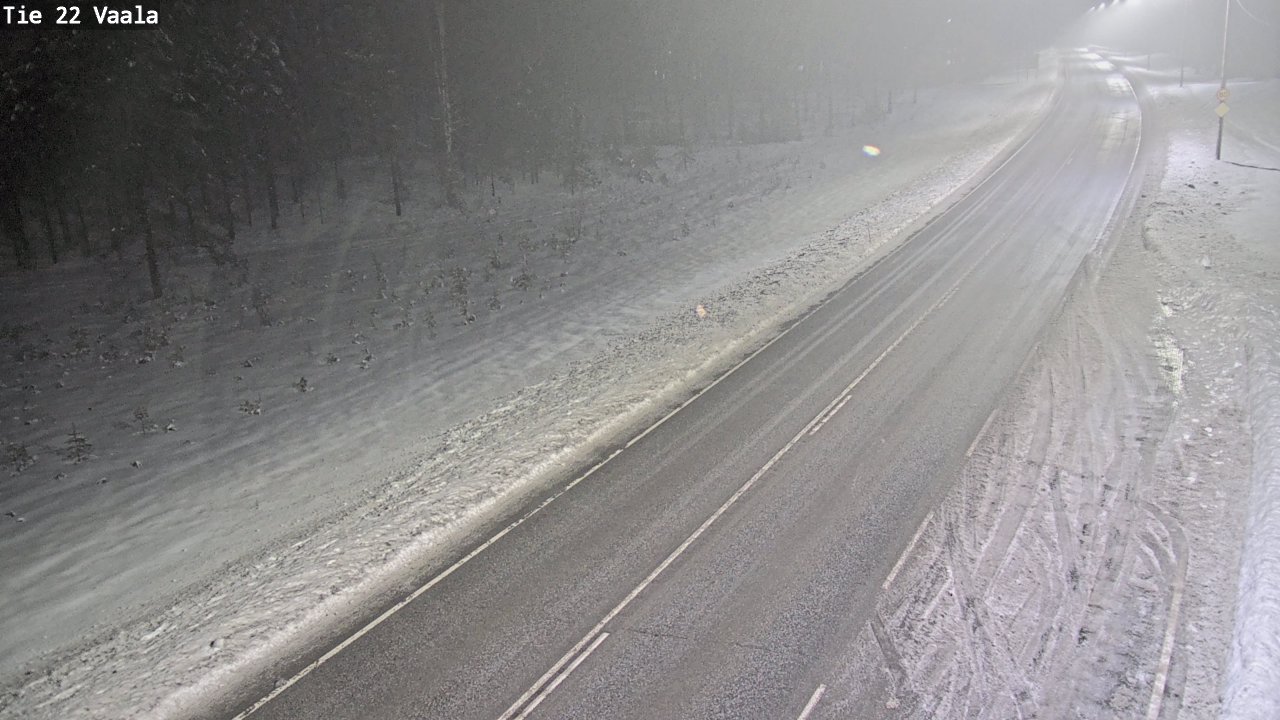 Weather Camera Image Väg 22 Vaala, Vaala, Pohjois-Pohjanmaa