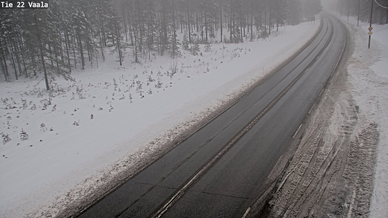 Weather Camera Image Road 22 Vaala, Vaala, Pohjois-Pohjanmaa
