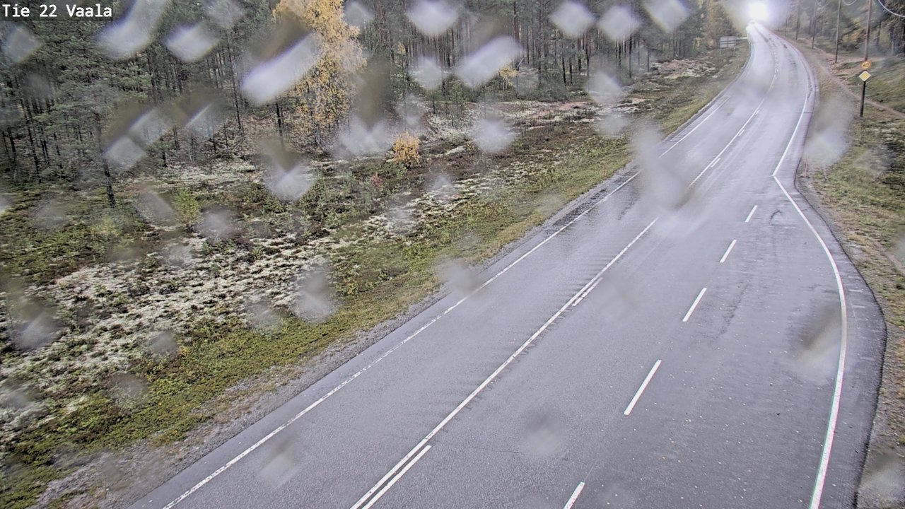 Weather Camera Image Road 22 Vaala, Vaala, Pohjois-Pohjanmaa