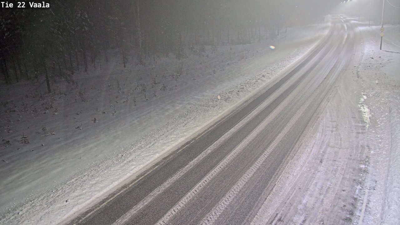 Weather Camera Image Road 22 Vaala, Vaala, Pohjois-Pohjanmaa