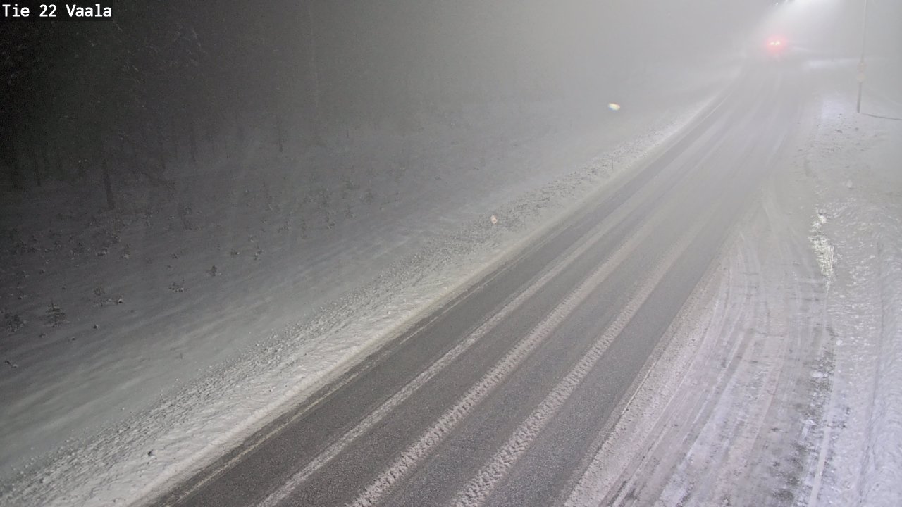 Weather Camera Image Road 22 Vaala, Vaala, Pohjois-Pohjanmaa