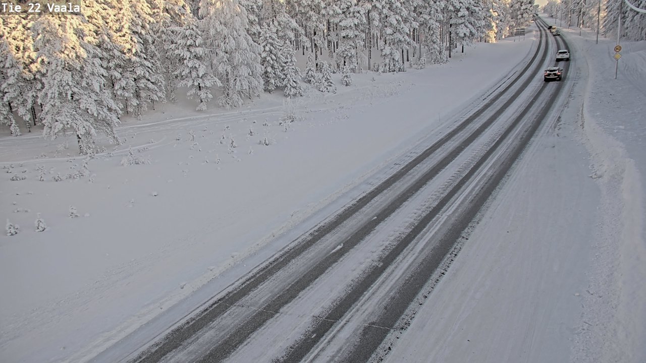 Weather Camera Image Road 22 Vaala, Vaala, Pohjois-Pohjanmaa