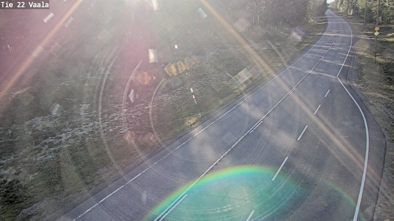 Weather Camera Image Väg 22 Vaala, Vaala, Pohjois-Pohjanmaa