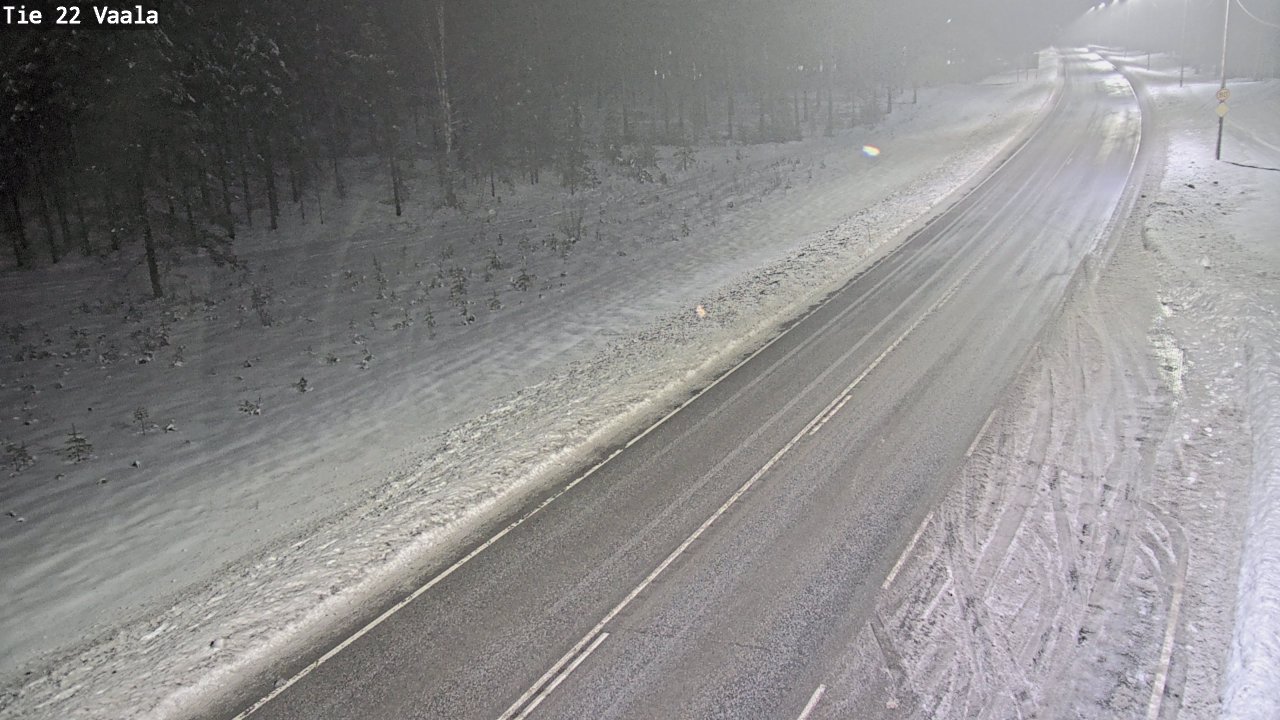 Weather Camera Image Väg 22 Vaala, Vaala, Pohjois-Pohjanmaa