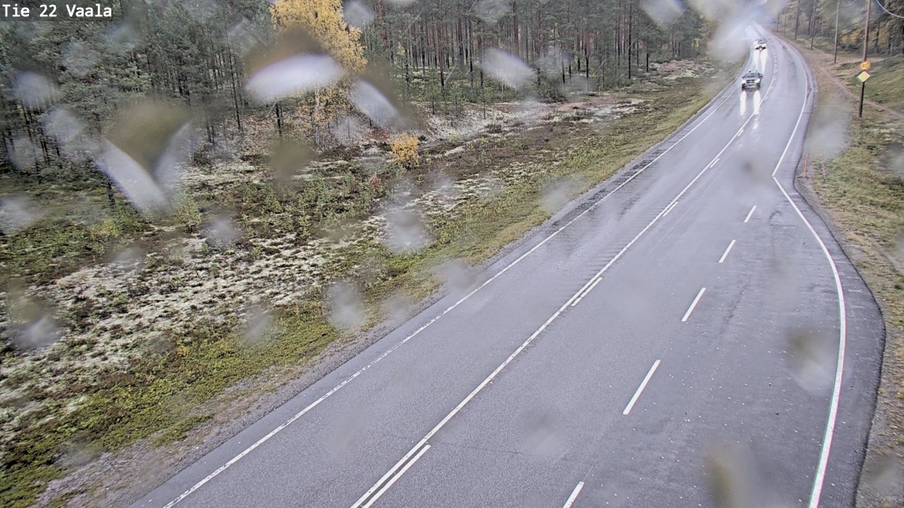 Weather Camera Image Road 22 Vaala, Vaala, Pohjois-Pohjanmaa