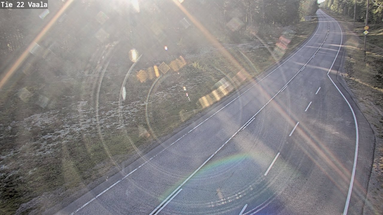 Weather Camera Image Väg 22 Vaala, Vaala, Pohjois-Pohjanmaa