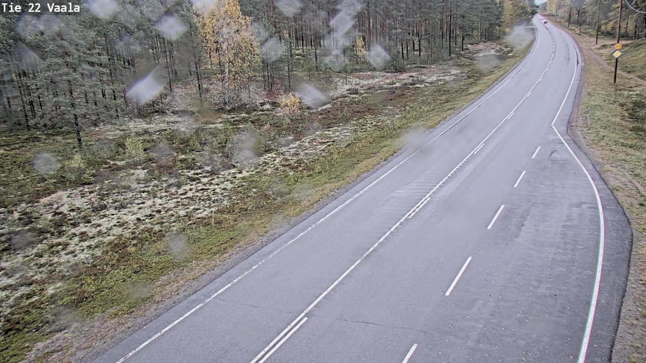 Weather Camera Image Road 22 Vaala, Vaala, Pohjois-Pohjanmaa
