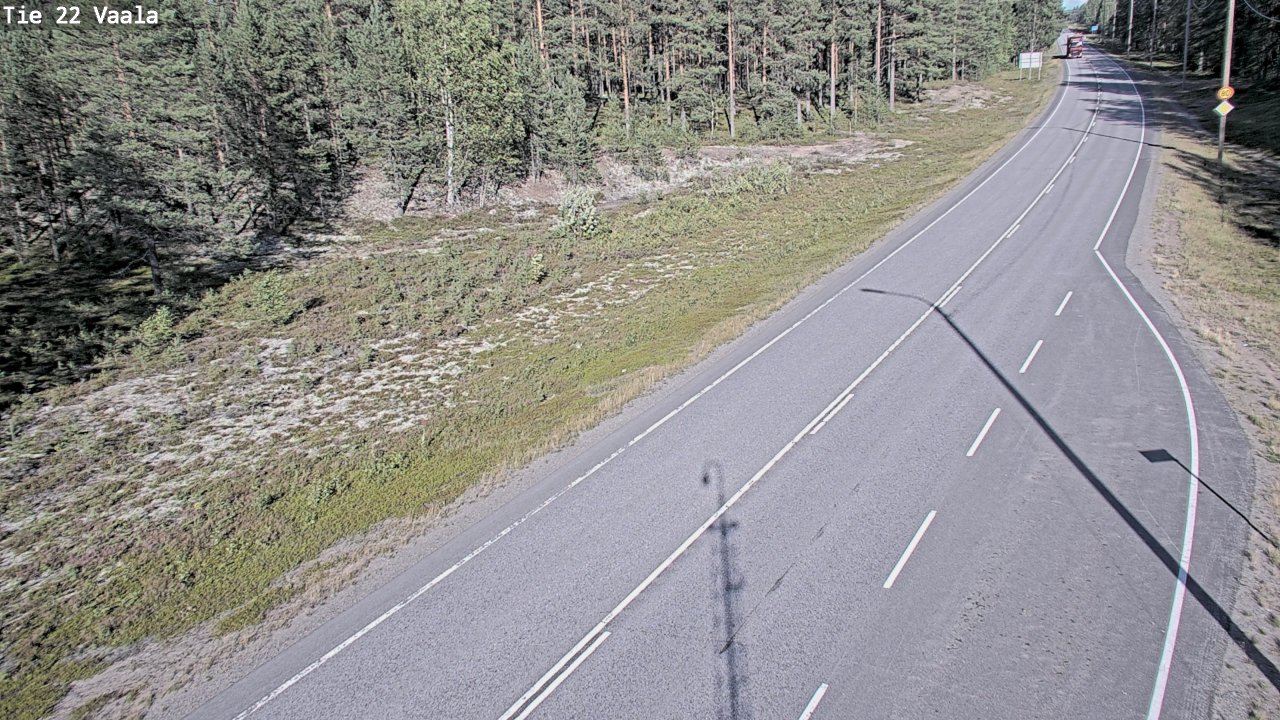 Weather Camera Image Road 22 Vaala, Vaala, Pohjois-Pohjanmaa