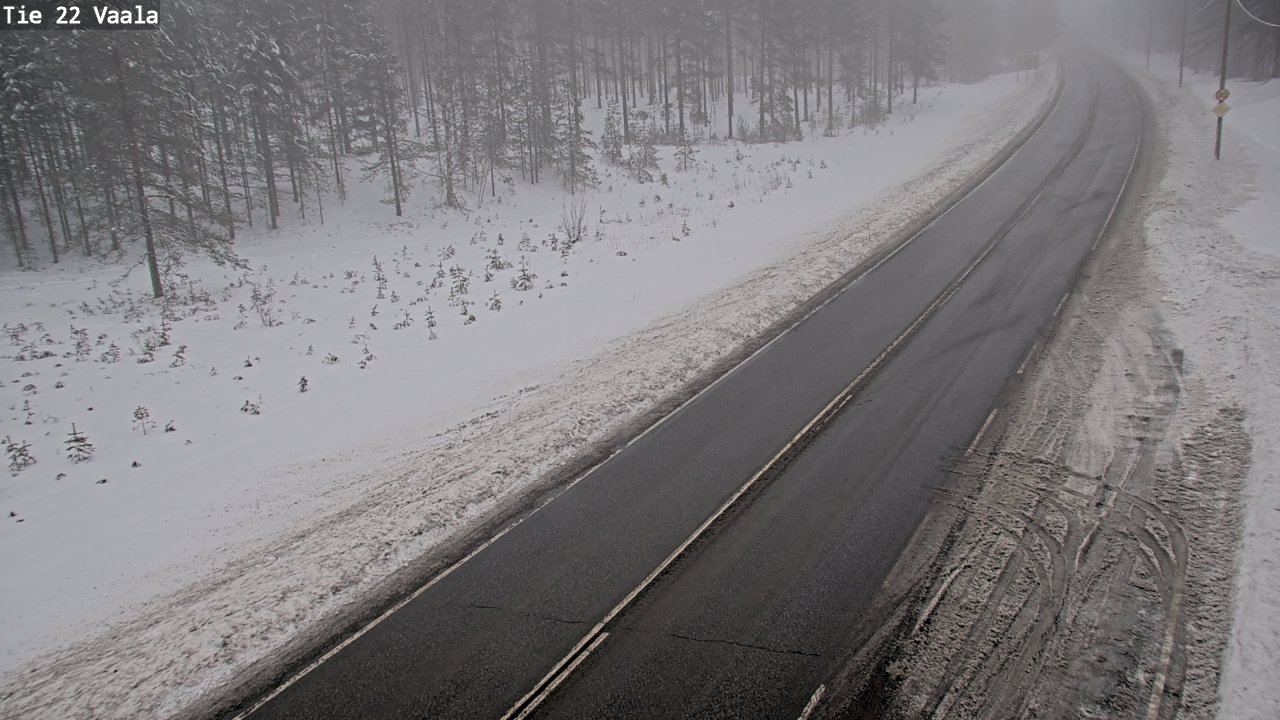 Weather Camera Image Road 22 Vaala, Vaala, Pohjois-Pohjanmaa