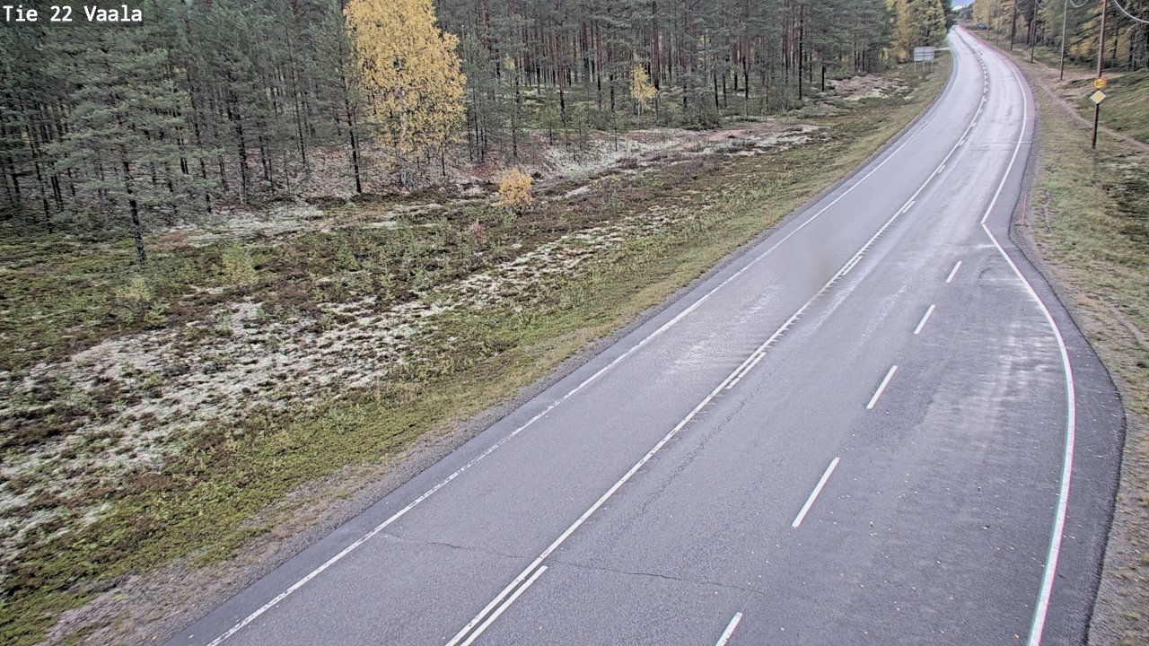 Weather Camera Image Väg 22 Vaala, Vaala, Pohjois-Pohjanmaa
