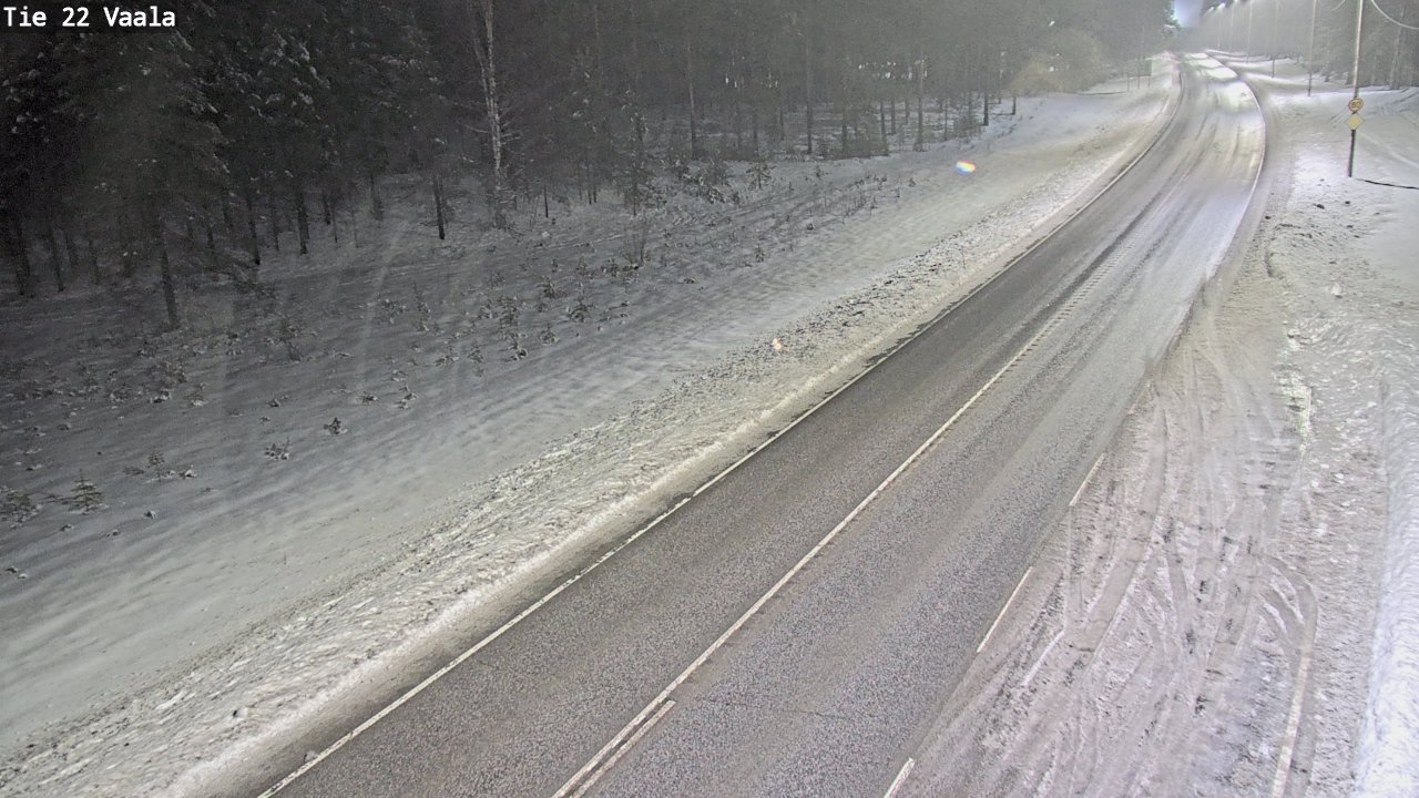 Weather Camera Image Väg 22 Vaala, Vaala, Pohjois-Pohjanmaa